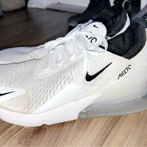 Nike Air Max 270 White and Black Sneakers